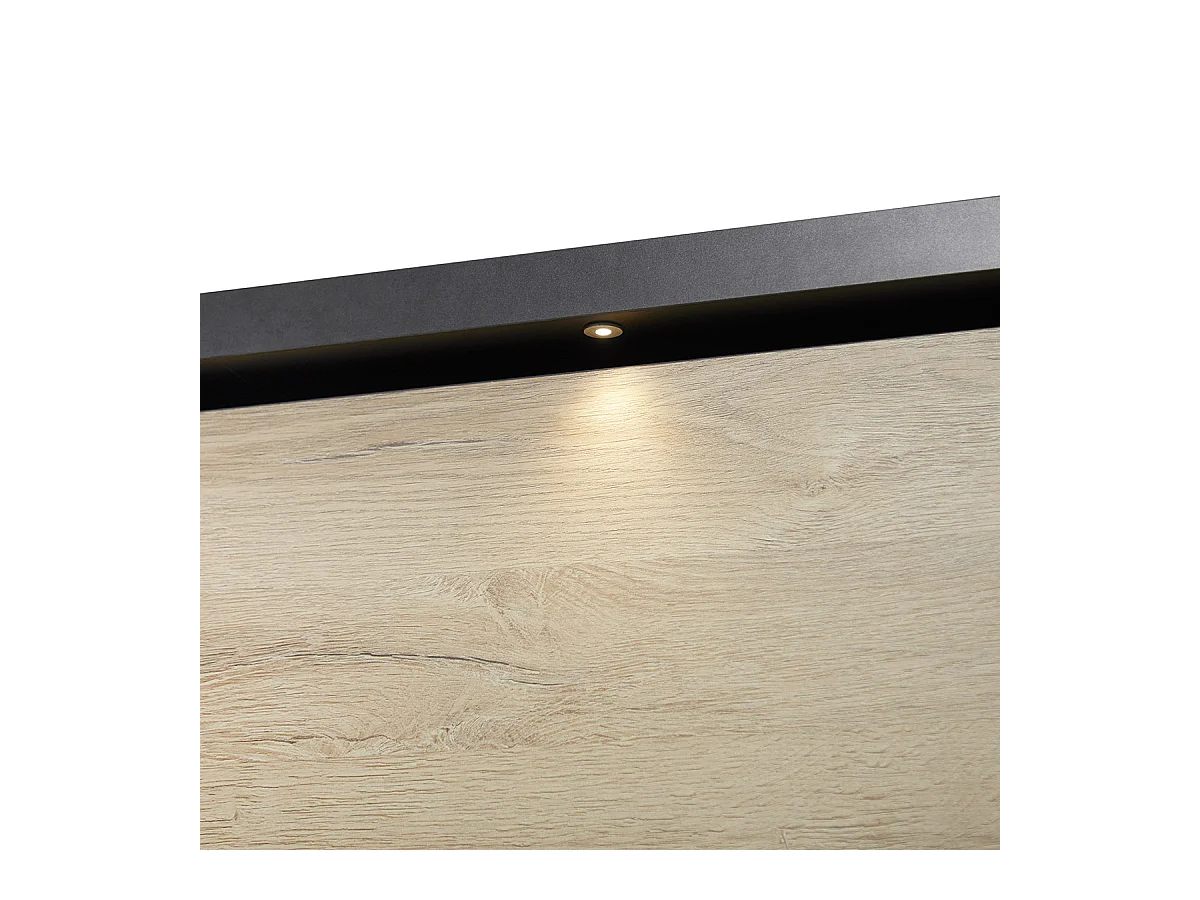 SIWA - Armoire 2 Portes Coulissantes 217cm avec Leds