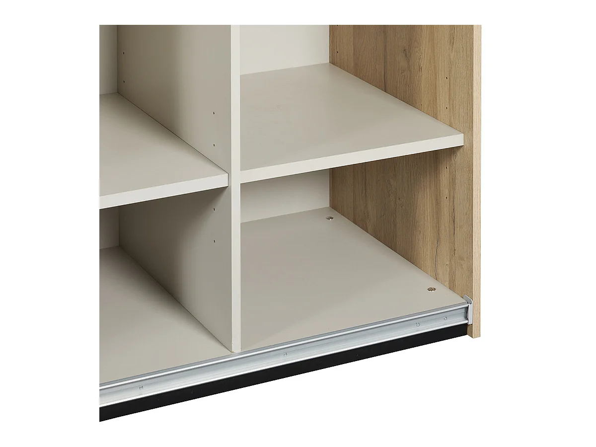 SIWA - Armoire 2 Portes Coulissantes 217cm avec Leds