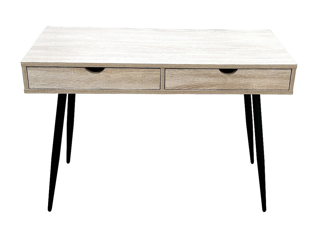 Bureau CALIFORNIA Scandinavisch met 2 lades in houtkleur