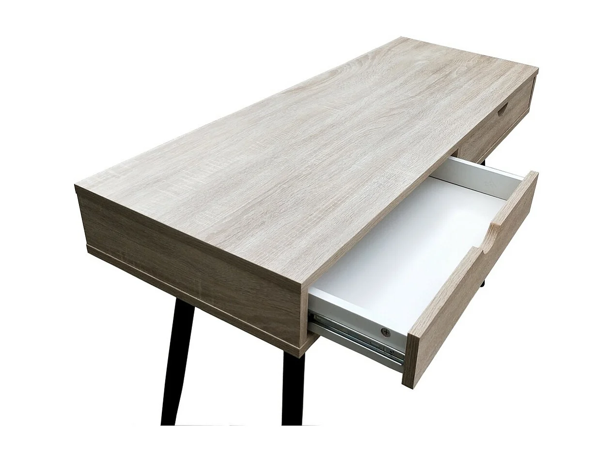 Bureau CALIFORNIA Scandinavisch met 2 lades in houtkleur