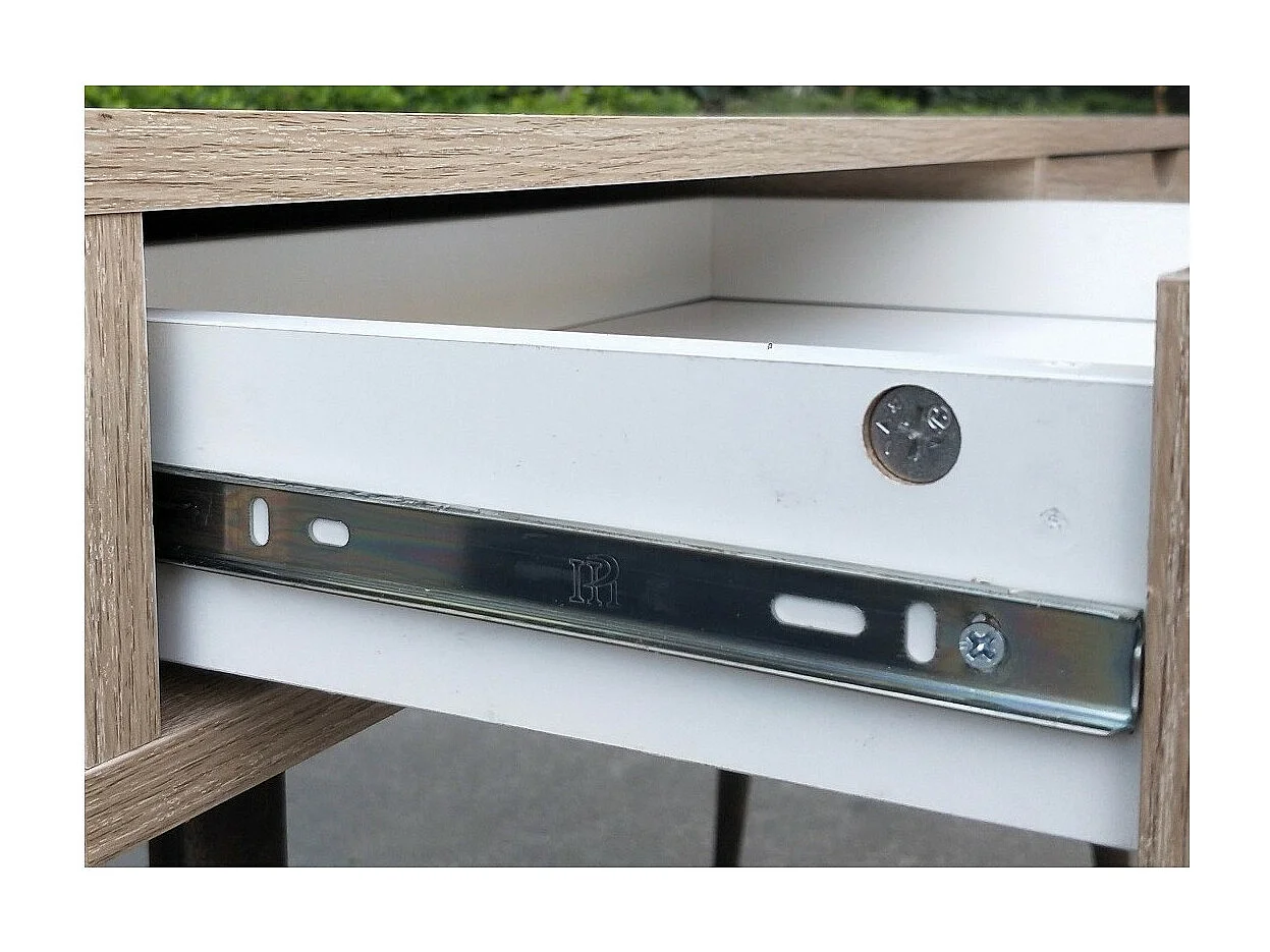 Bureau CALIFORNIA Scandinavisch met 2 lades in houtkleur