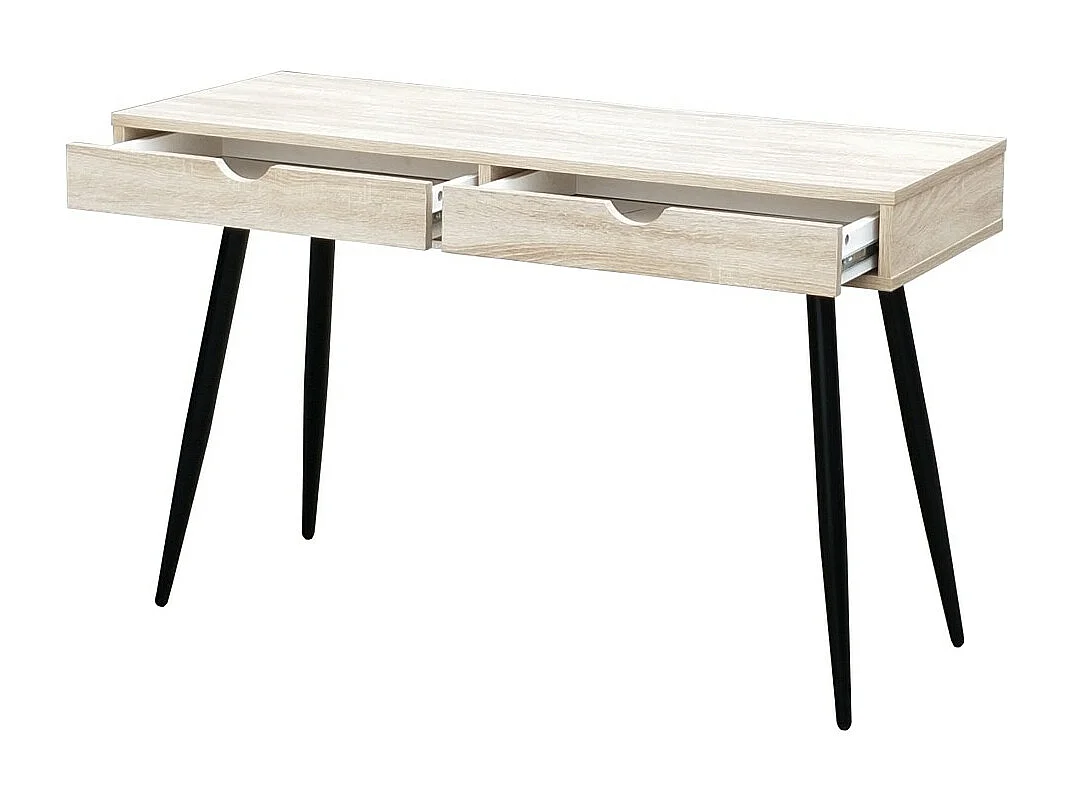 Bureau CALIFORNIA Scandinavisch met 2 lades in houtkleur