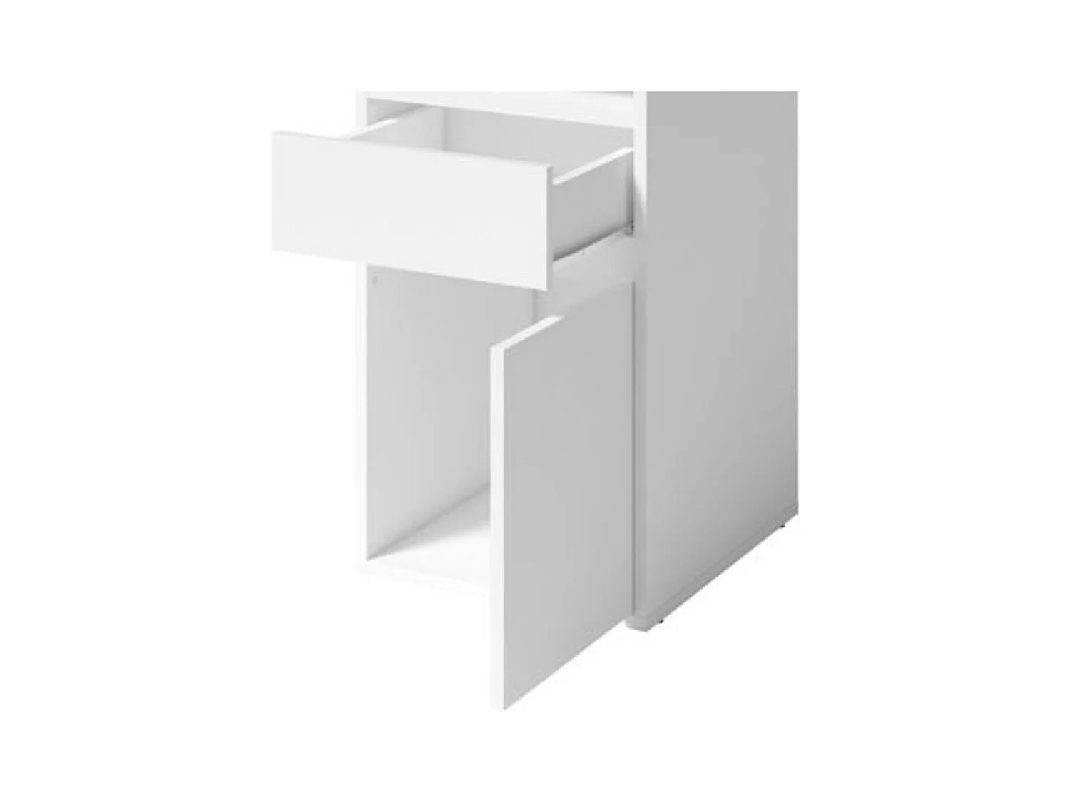 Escritório contemporâneo BILOU na cor branca.