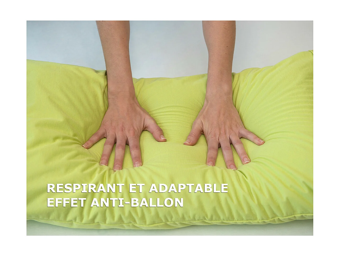 FRESH - Taie d'Oreiller 70x50cm Beige Imperméable et Respirante