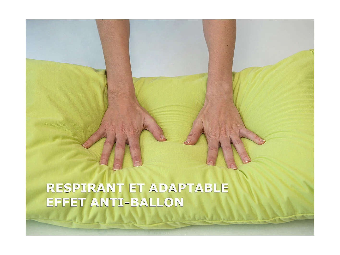 FRESH - Taie d'Oreiller 70x50cm Blanche Imperméable et Respirante