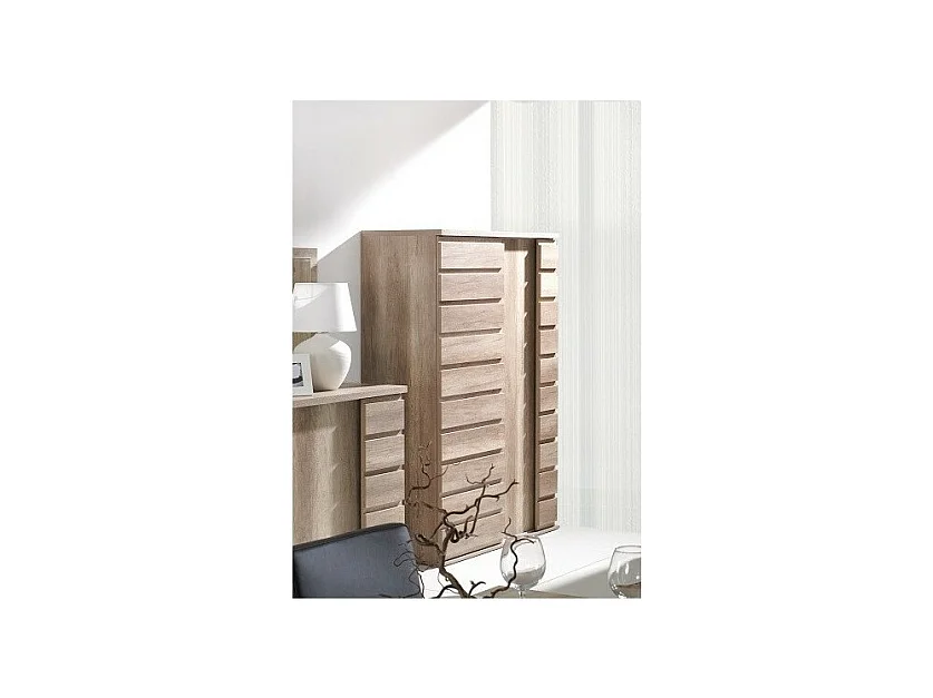 Schiebetürenschrank ROMI - Farbe Eichen-Dab-Canyon - 120 x 180 x 55 cm