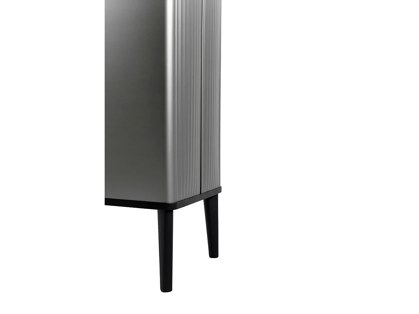 Tofino vuilnisbak, inhoud 54 l, 44x27x69h cm donkergrijs, afvalcontainer, prullenbak, donkere kleurstructuur