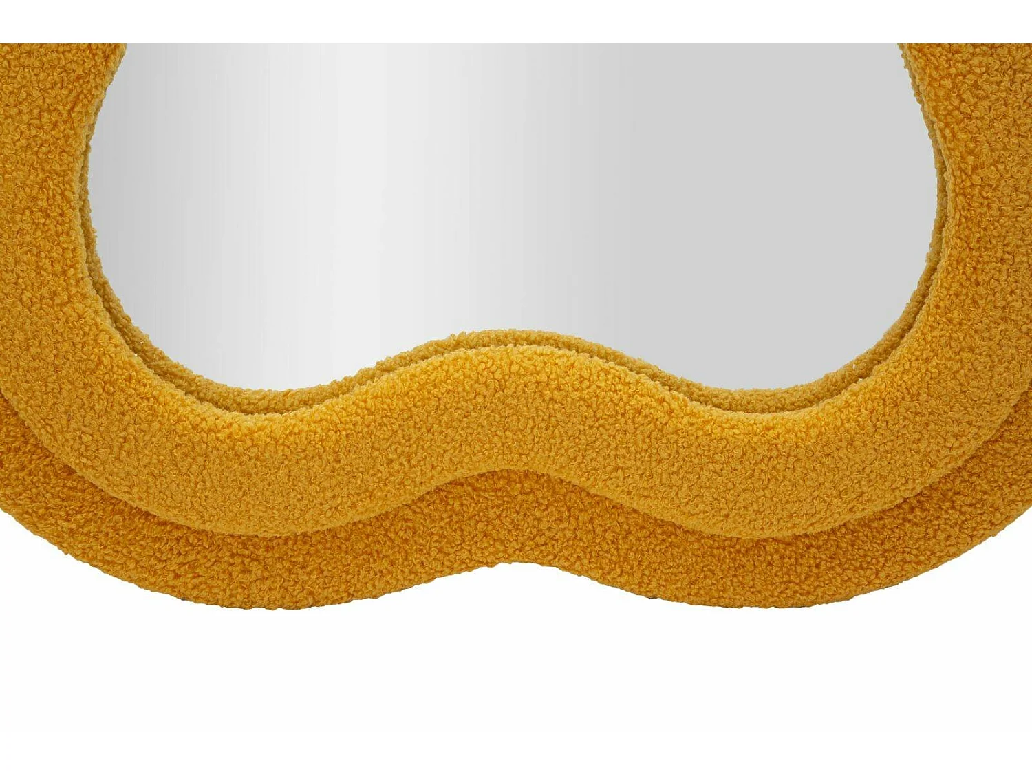 Miroir Bottarone, Structure en Bois Noble, 4x160h cm Jaune Ocre