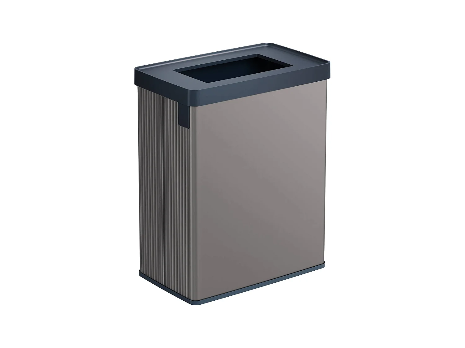 Poubelle Longueuil, Capacité 54 L, 27x44x69h cm Gris Foncé
