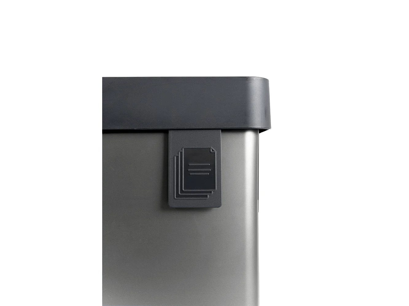 Poubelle Longueuil, Capacité 54 L, 27x44x69h cm Gris Foncé