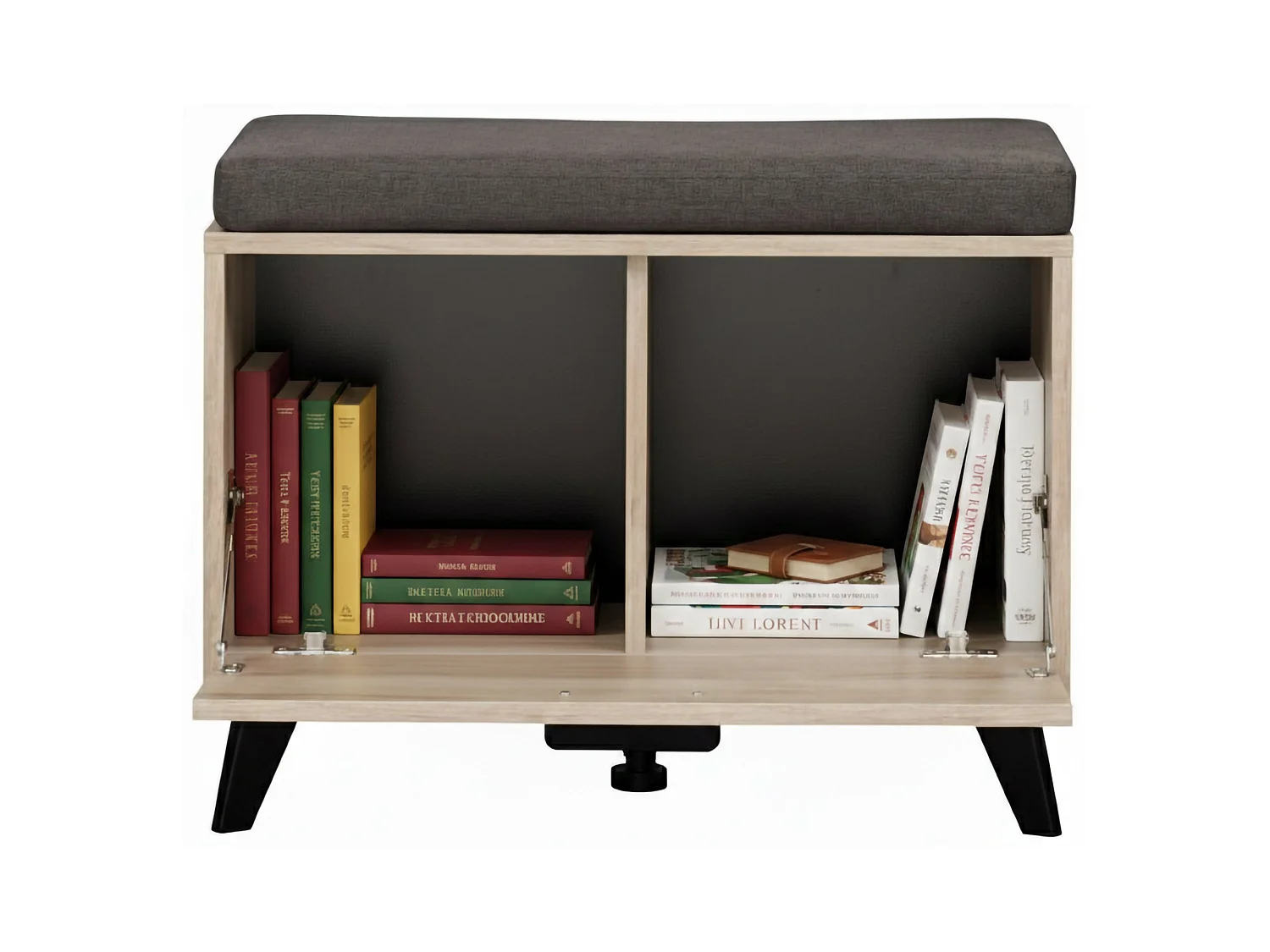 Mobile da Ingresso Lainate, un Ripiano, 68x35x53h cm Marrone Rovere, Un'anta, 2 Vani