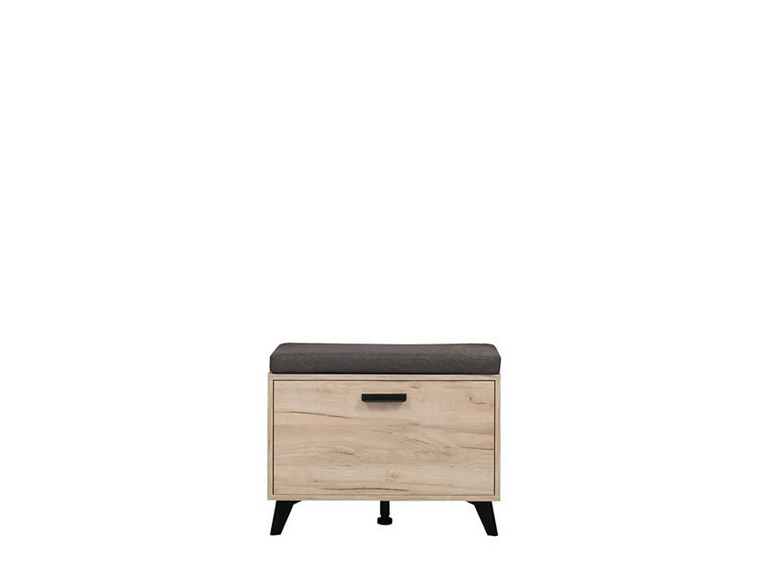 Mobile da Ingresso Lainate, un Ripiano, 68x35x53h cm Marrone Rovere, Un'anta, 2 Vani