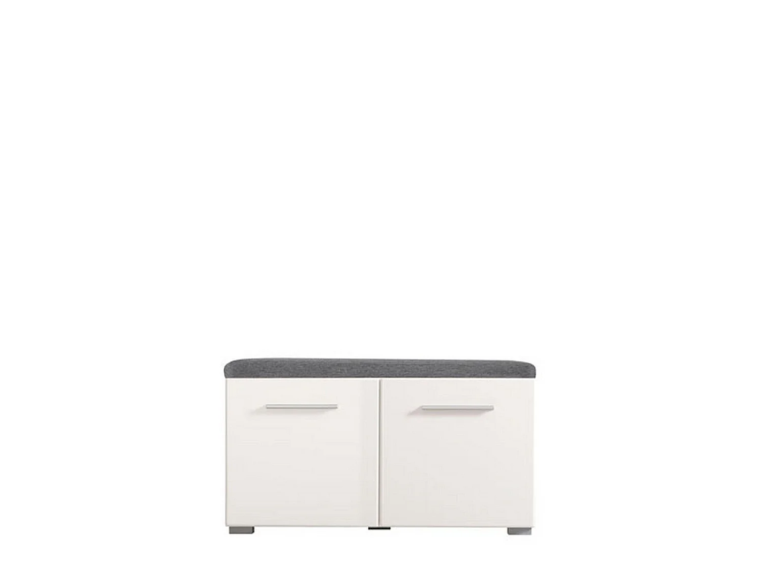 Eingangsmöbel Cannole, 1 Ablage, 79x35x45h cm, Weiß, 2 Türen, 2 Fächer