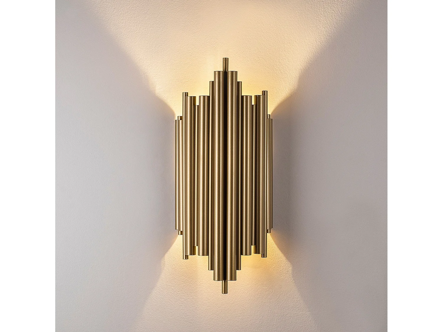 Lampada da Parete Ceranova, Attacco e 14 max 40 w, oro, Indoor, Materiale Aplique in Metallo
