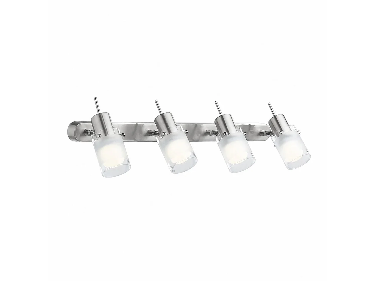 Lampada da Parete Verano, Materiale Struttura in Vetro, Argento,