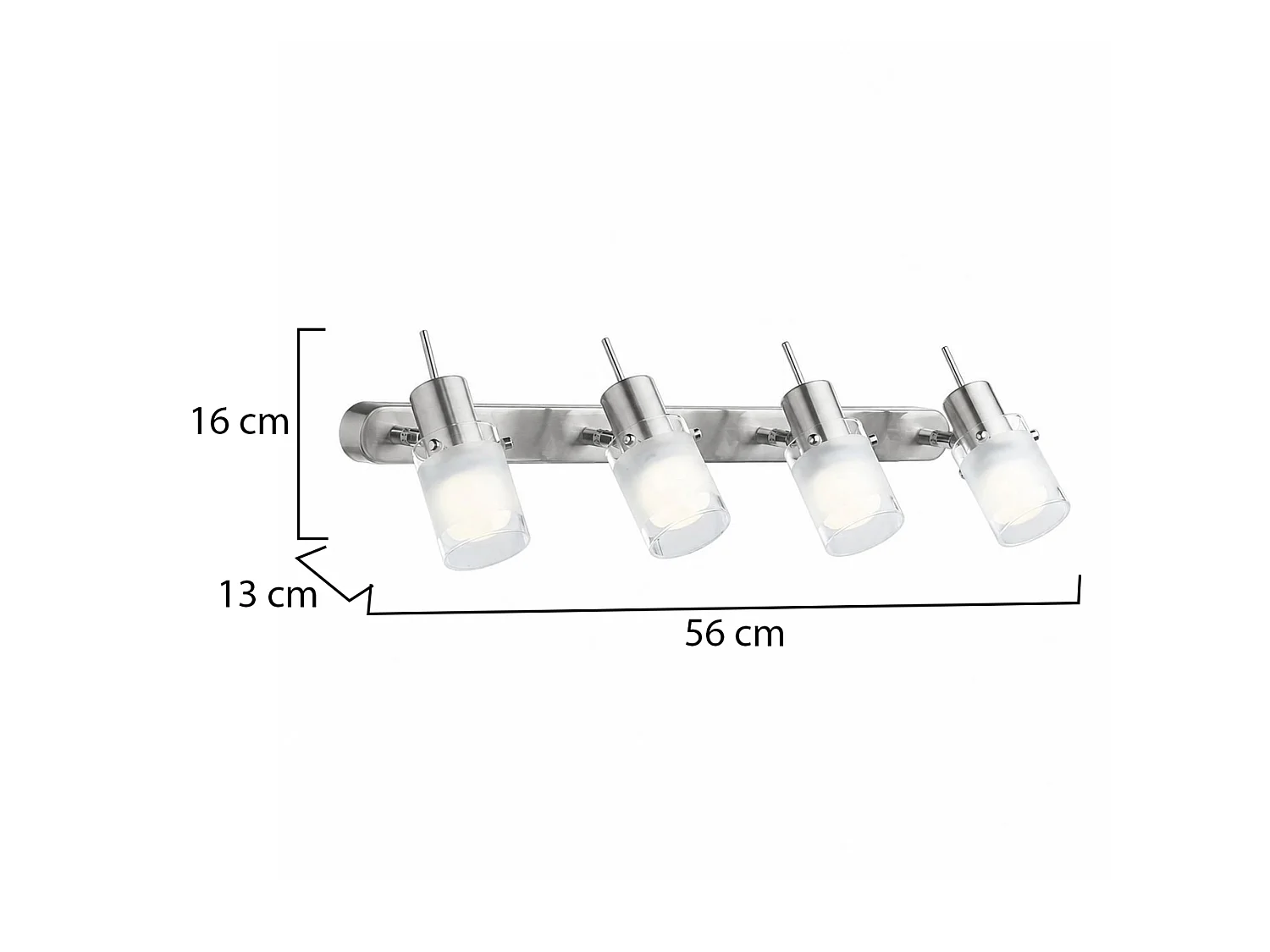 Lampada da Parete Verano, Materiale Struttura in Vetro, Argento,