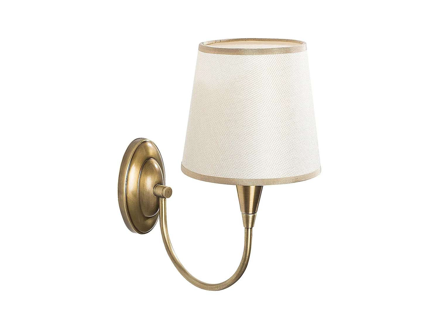 Lampada da Parete Lucoli, Attacco e 27 max 40 w, Bianco, Indoor, Colore Struttura oro