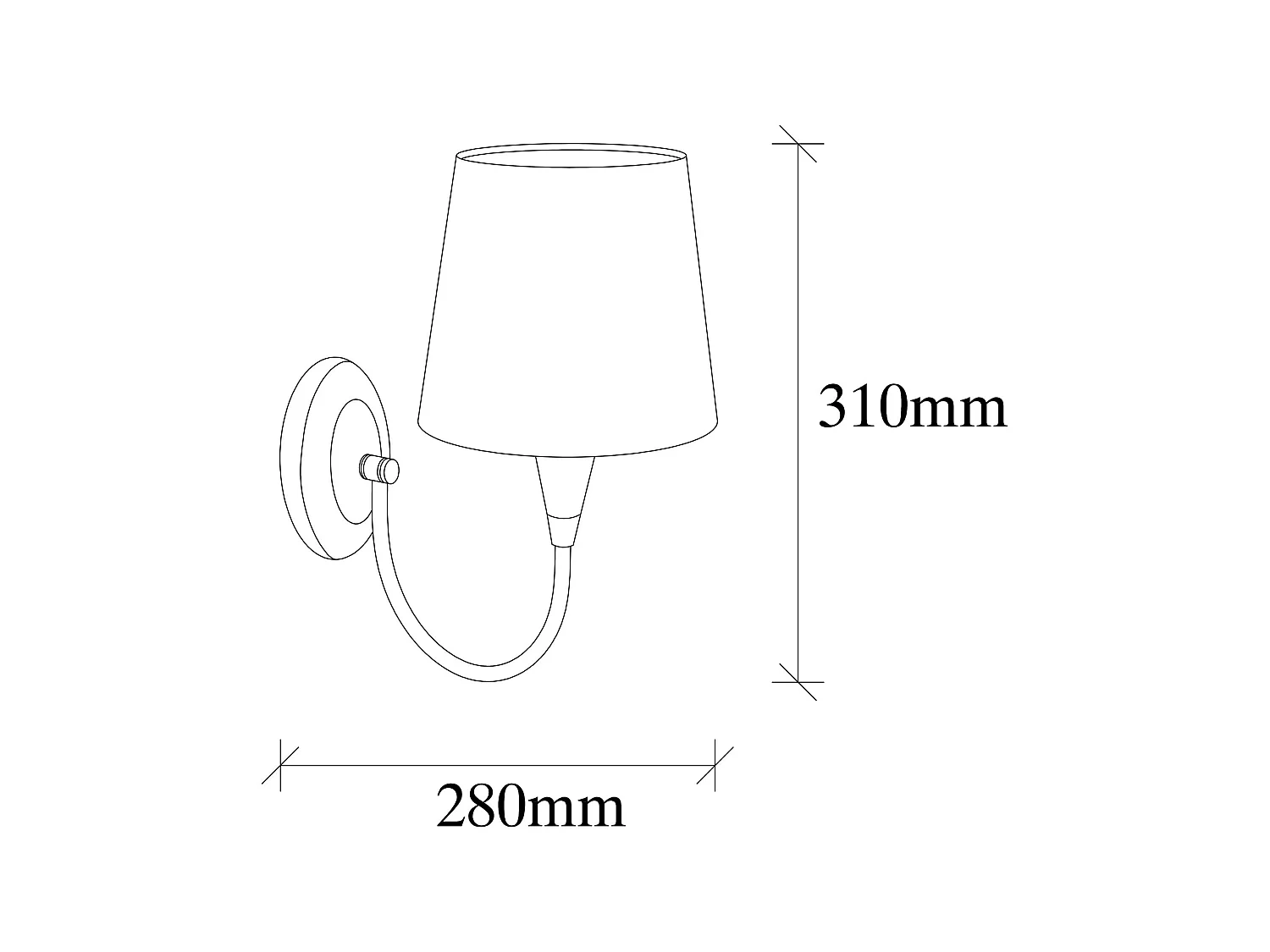 Lampada da Parete Lucoli, Attacco e 27 max 40 w, Bianco, Indoor, Colore Struttura oro