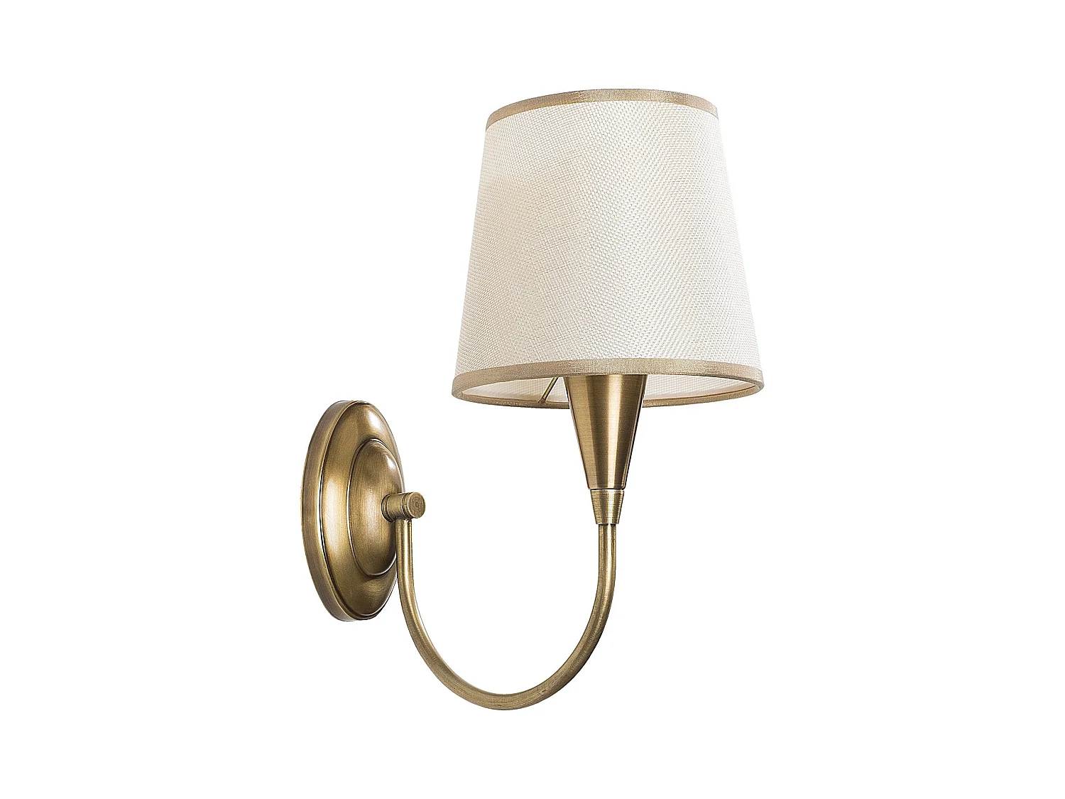 Lampada da Parete Lucoli, Attacco e 27 max 40 w, Bianco, Indoor, Colore Struttura oro