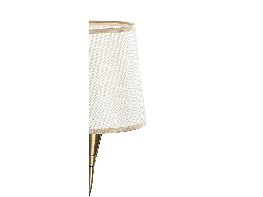Lampada da Parete Lucoli, Attacco e 27 max 40 w, Bianco, Indoor, Colore Struttura oro