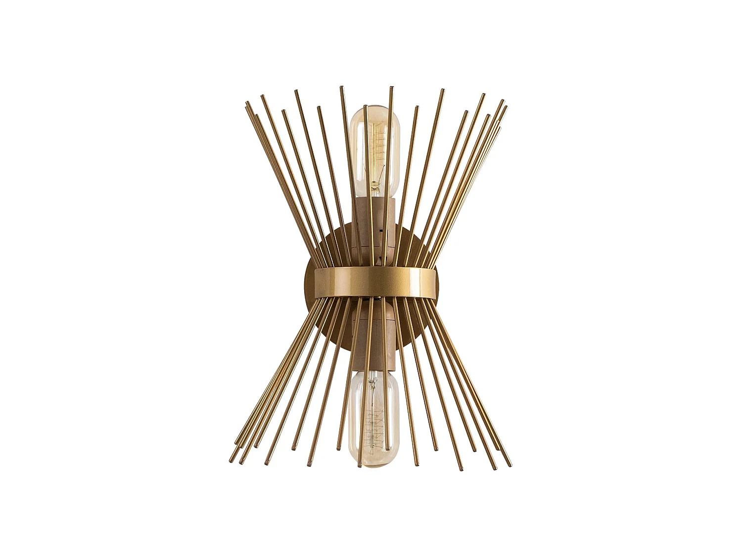 Lampada da Parete Catola, Attacco e 27 max 40 w, oro, Indoor, Materiale Aplique in Metallo