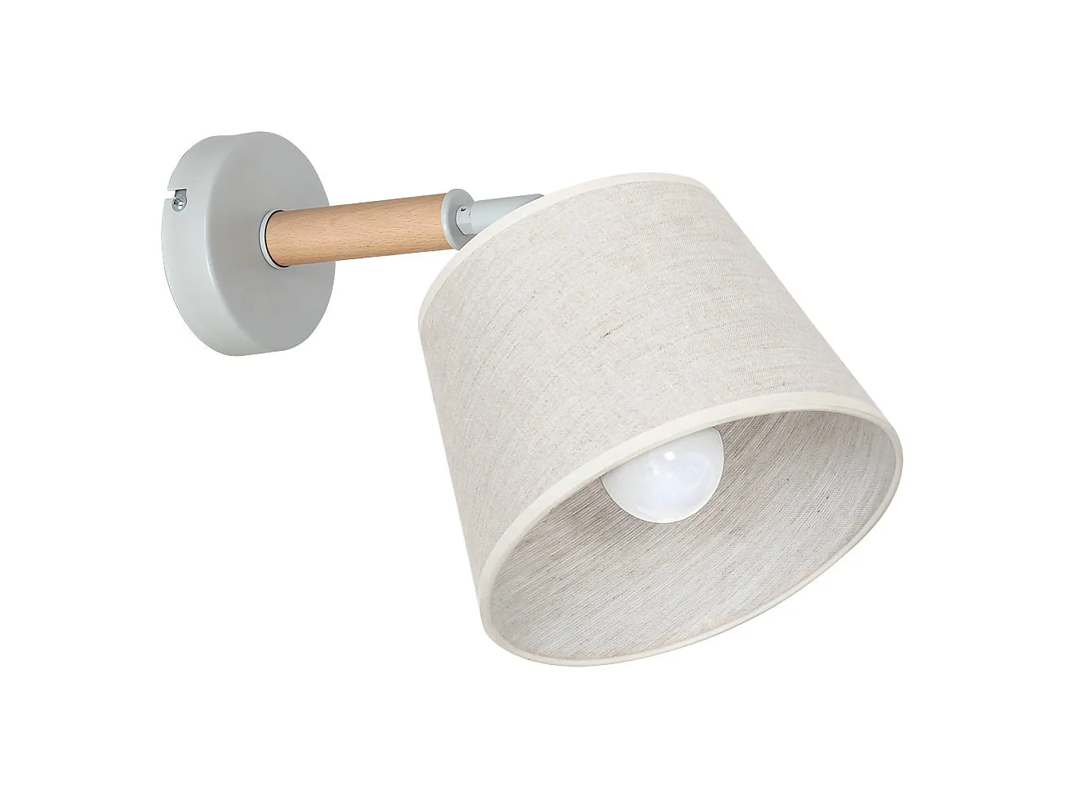 Lampada da Parete Vigone, Materiale Aplique in Metallo, Bianco,