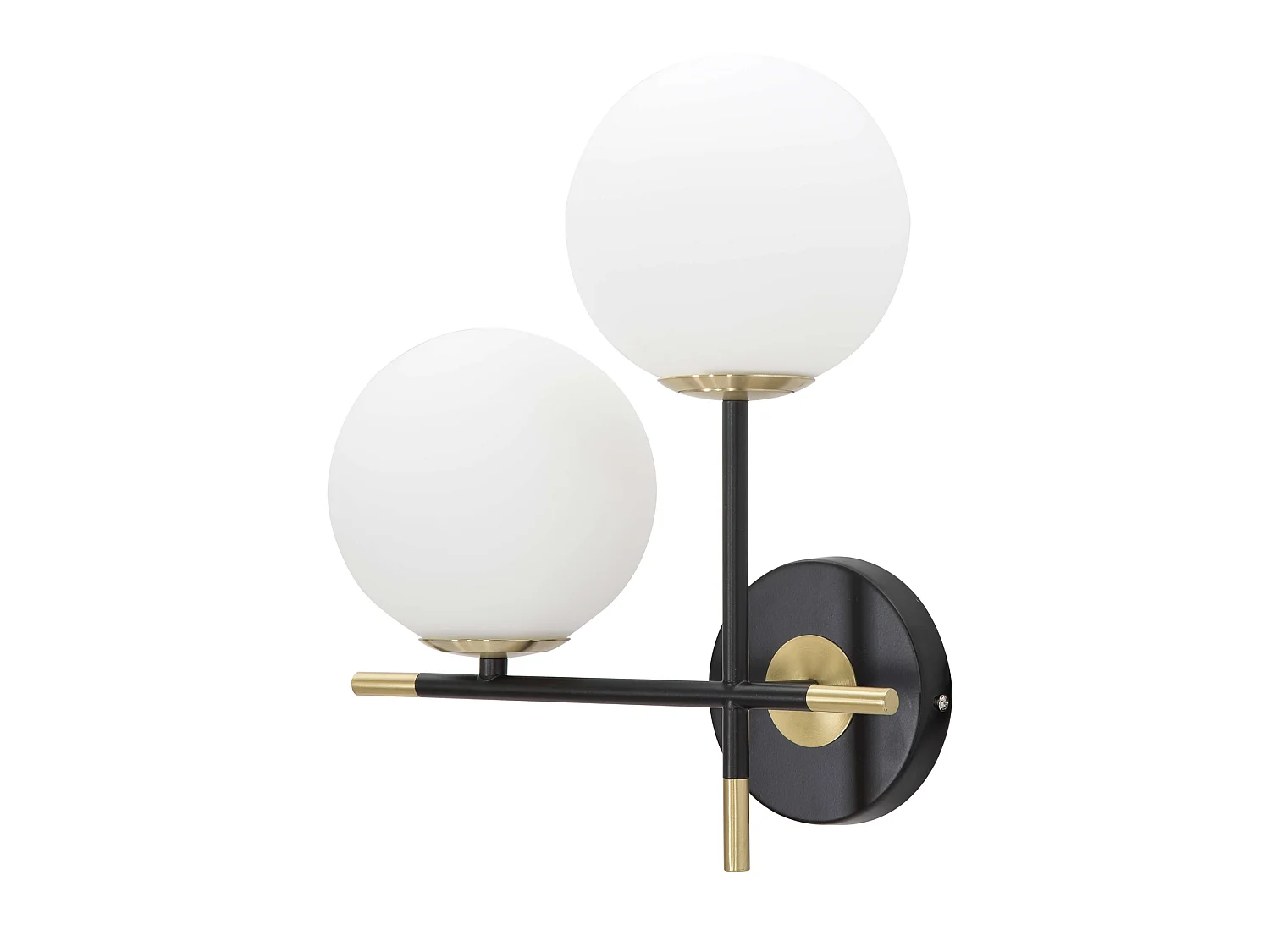 Lampada da Parete Valpar, Necessarie 2 Lampadine, Nero, Attacco e14, Indoor