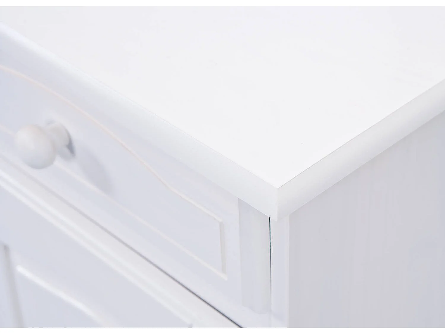 Dmoor Sideboard, ein Regal, 43x88x87h cm Weiß, Anrichte