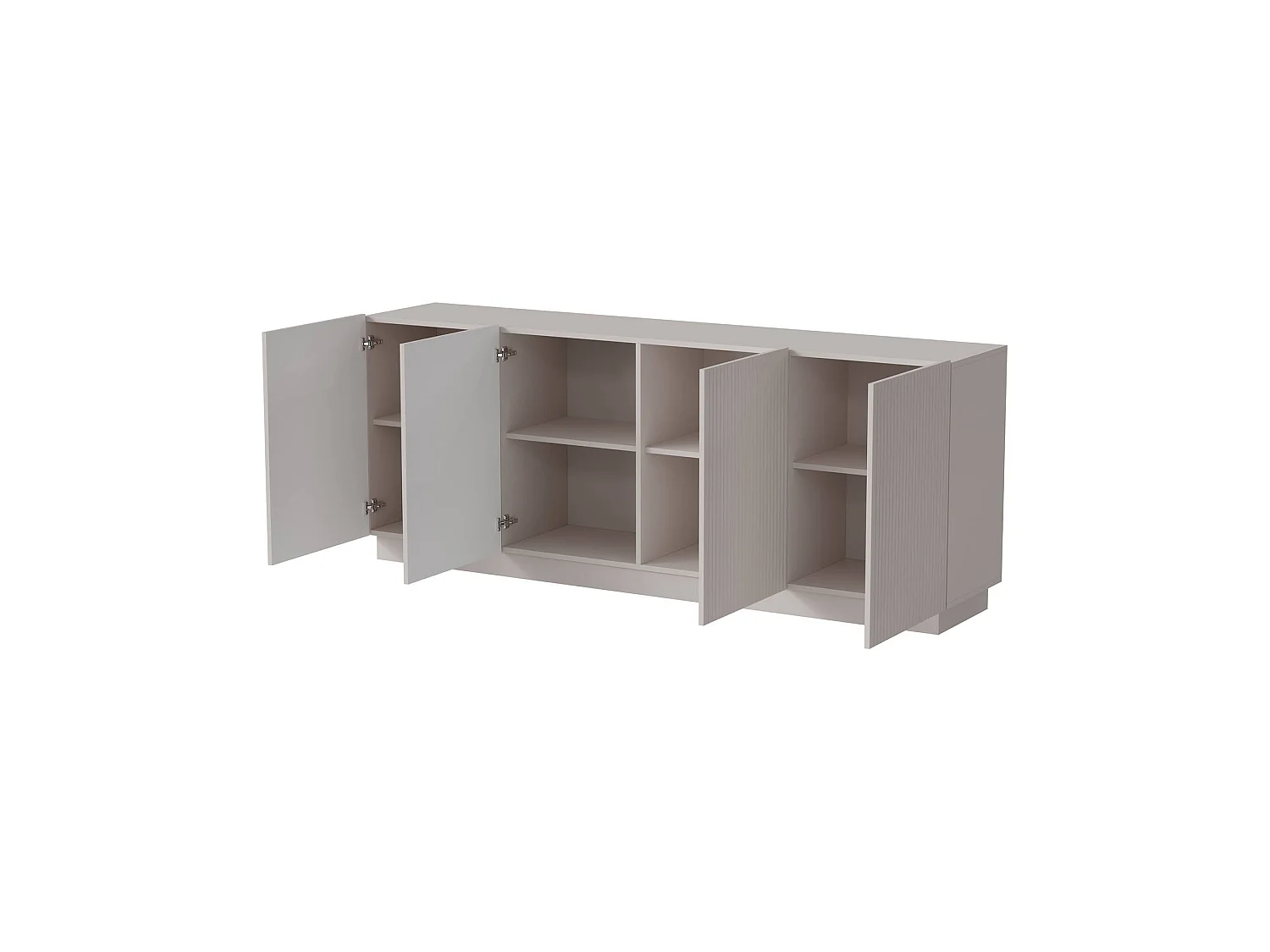 Credenza Elvas, 4 Ripiani, 40x150x48h cm Beige, Madia