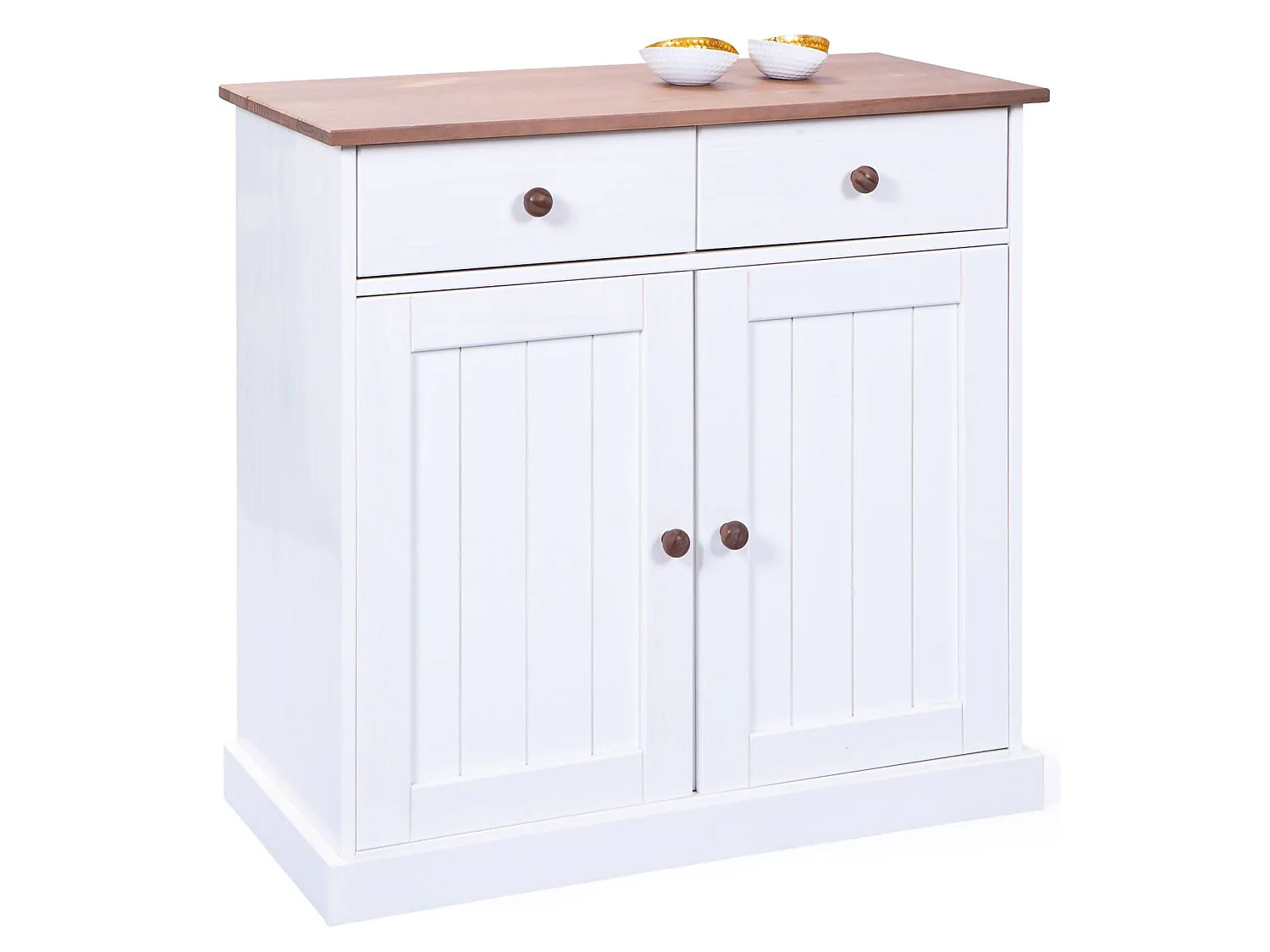 Sideboard Dknap, ein Fach, 45x90x86h cm Weiß, Anrichte
