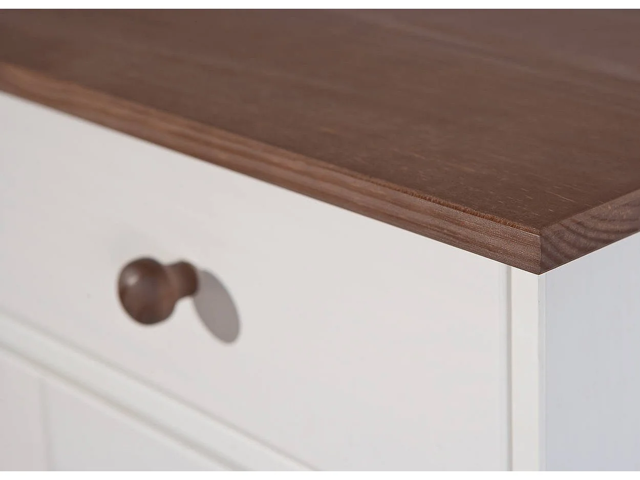 Sideboard Dknap, ein Fach, 45x90x86h cm Weiß, Anrichte