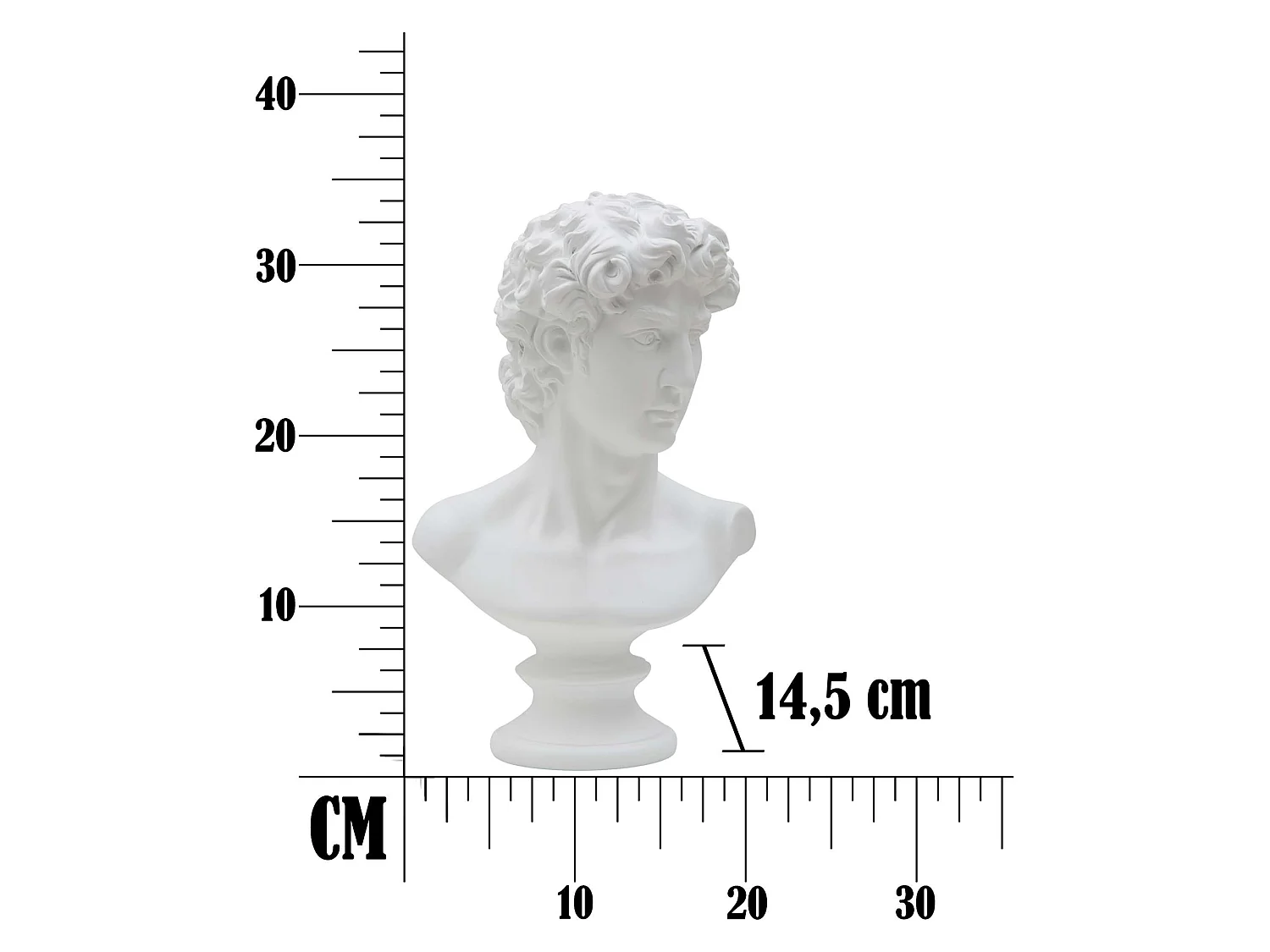 Statua Levuka, Scultura Classica, Bianco,