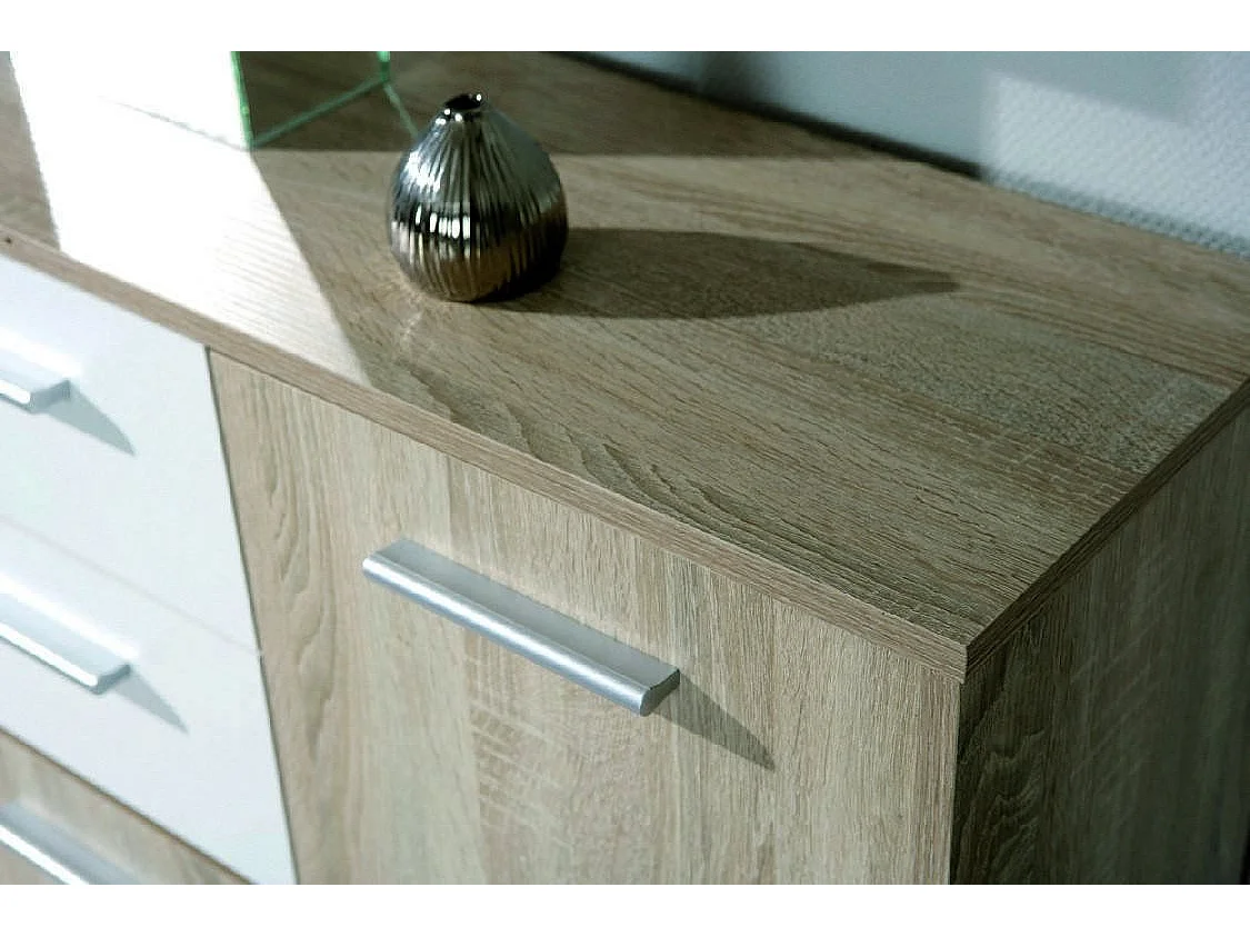 Sideboard Dvega, 2 Schubladen, 30x115x77h cm Eichenbraun, Kommode