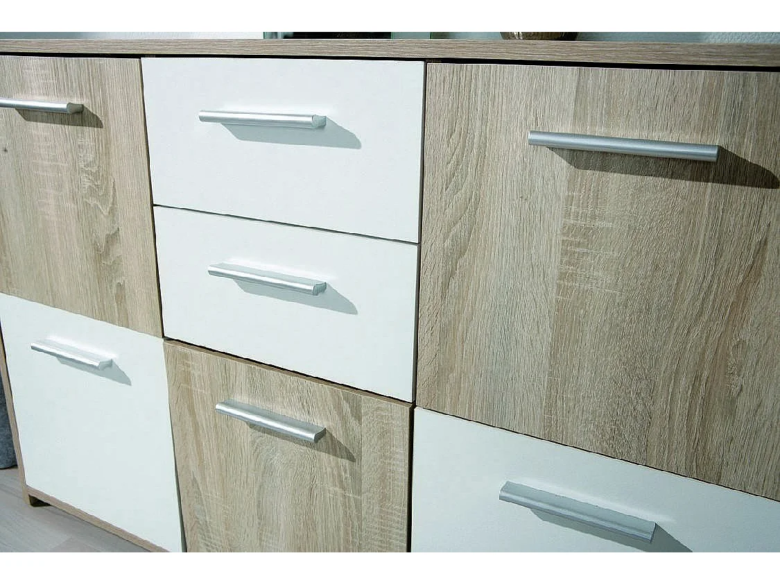 Sideboard Dvega, 2 Schubladen, 30x115x77h cm Eichenbraun, Kommode
