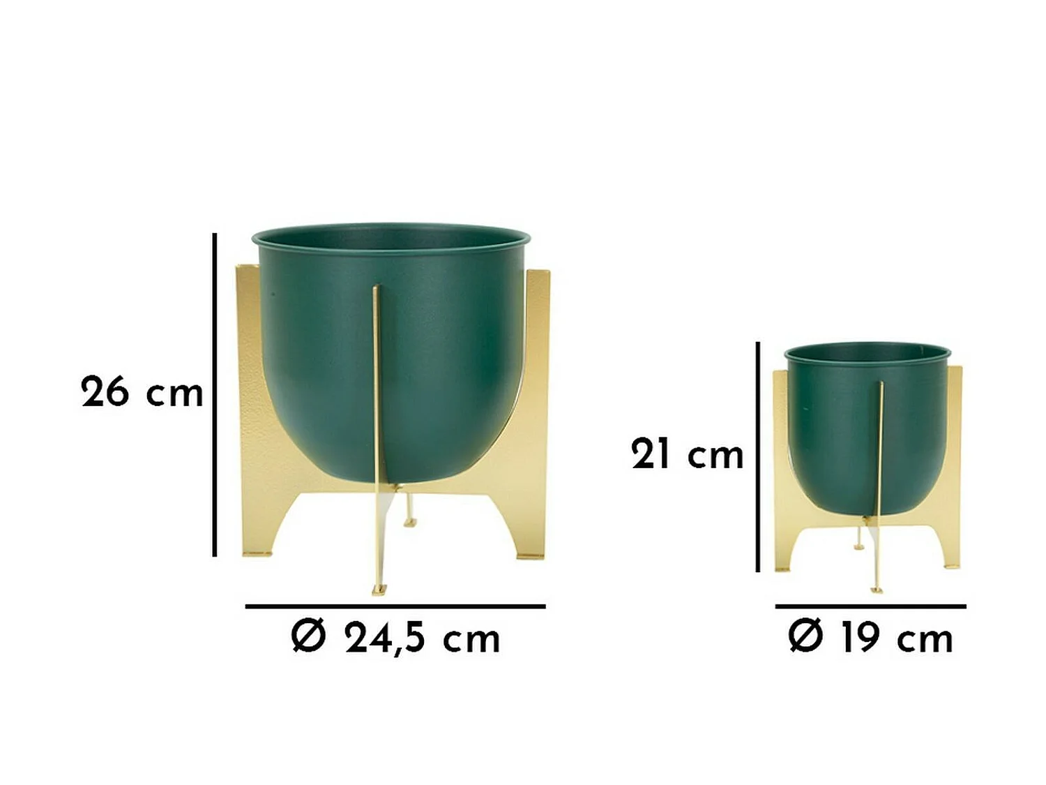 Objets, Structure couleur or, Vert - Barbena