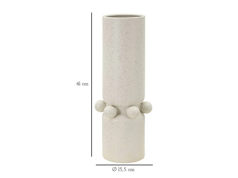 Vaas Tom, Kleurverloop Crèmekleurige structuur, Crèmewit,