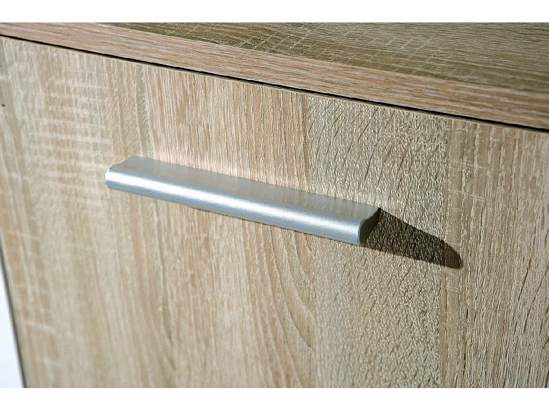Schrank Dda, 6 Fächer, 30x77x115h cm Weiß, Anrichte