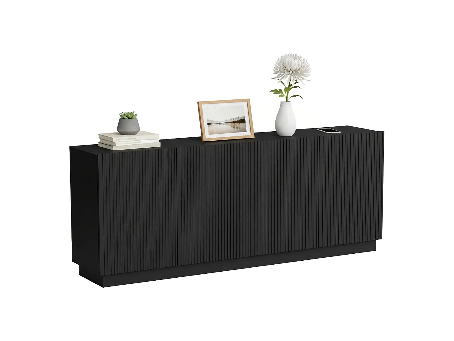Credenza Elvas, 4 Ripiani, 40x150x48h cm, Madia