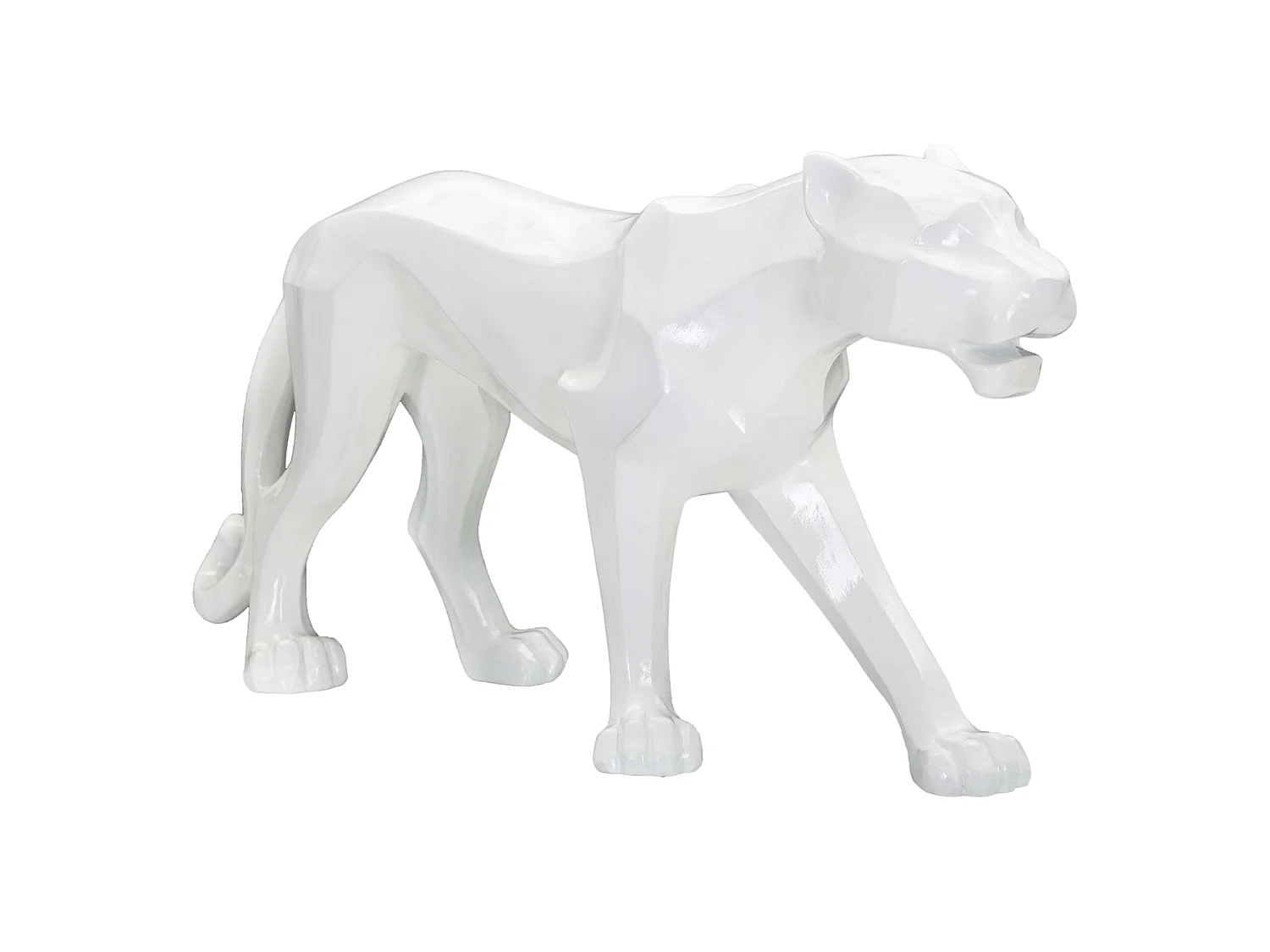 Statua Nerioo, Statua di Pantera, Bianco,