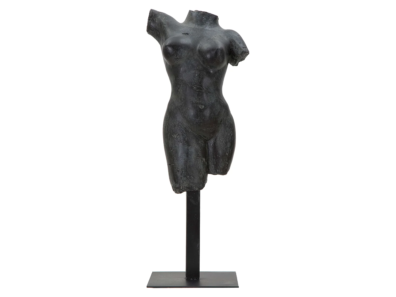 Statua Atlin, Busto Scultura Classica, Nero,
