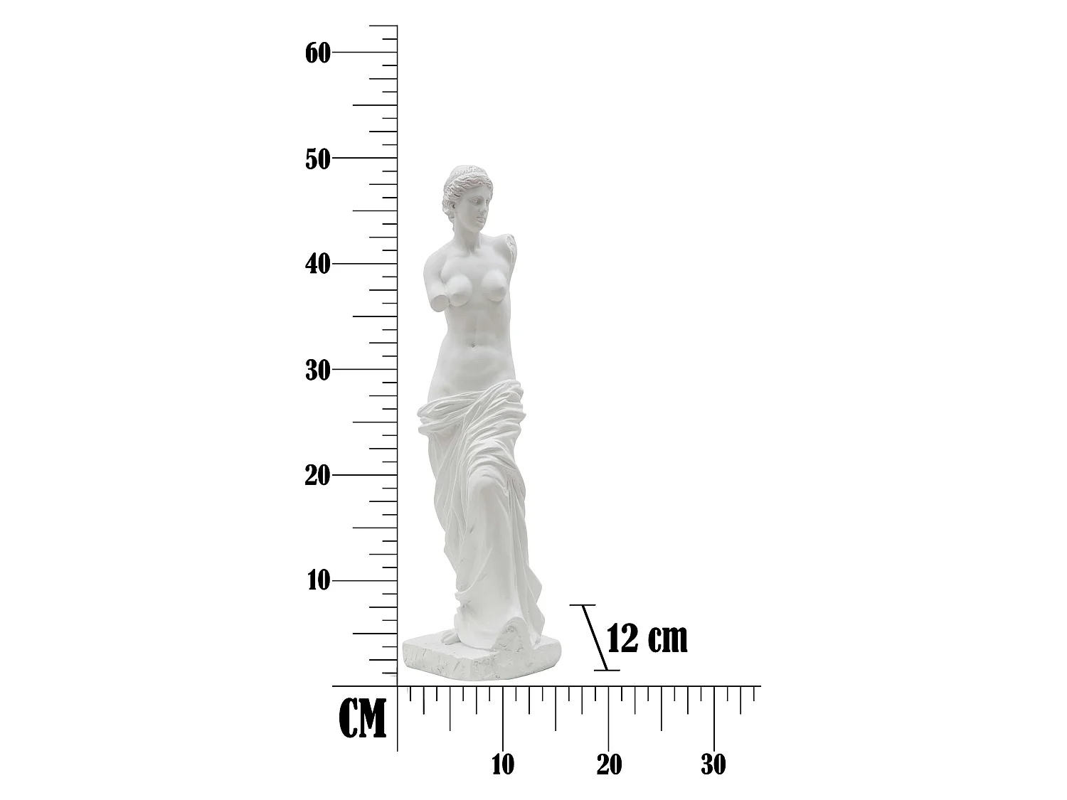 Statua Living, Scultura Classica, Bianco,