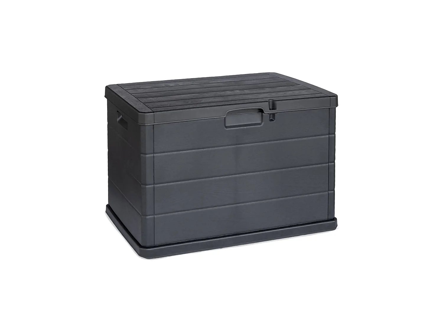 Coﬀre Cislago, Fermeture Abattant Fabrication Italienne, 55x76x52h cm Gris Anthracite