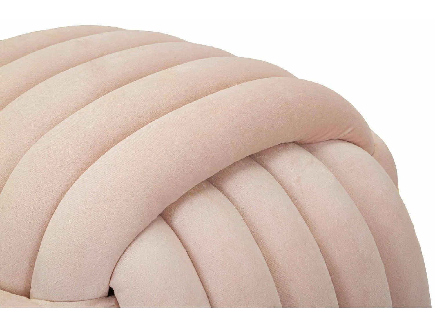 Pouf Bozzente, Forme Ronde, 45x45x45h cm Rose
