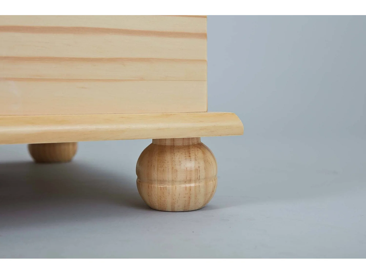 Coffre Dtheegal, Structure en Bois Massif, 53x89x47h cm Brun