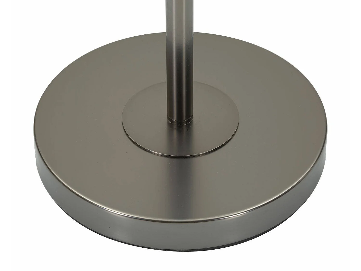 Vloerlamp Andevenno, lampenkap, grijs, E27-fitting, trekschakelaar