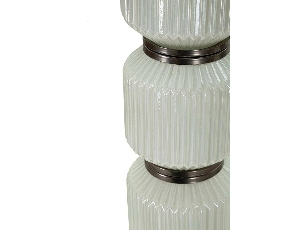 Vloerlamp Andevenno, lampenkap, grijs, E27-fitting, trekschakelaar