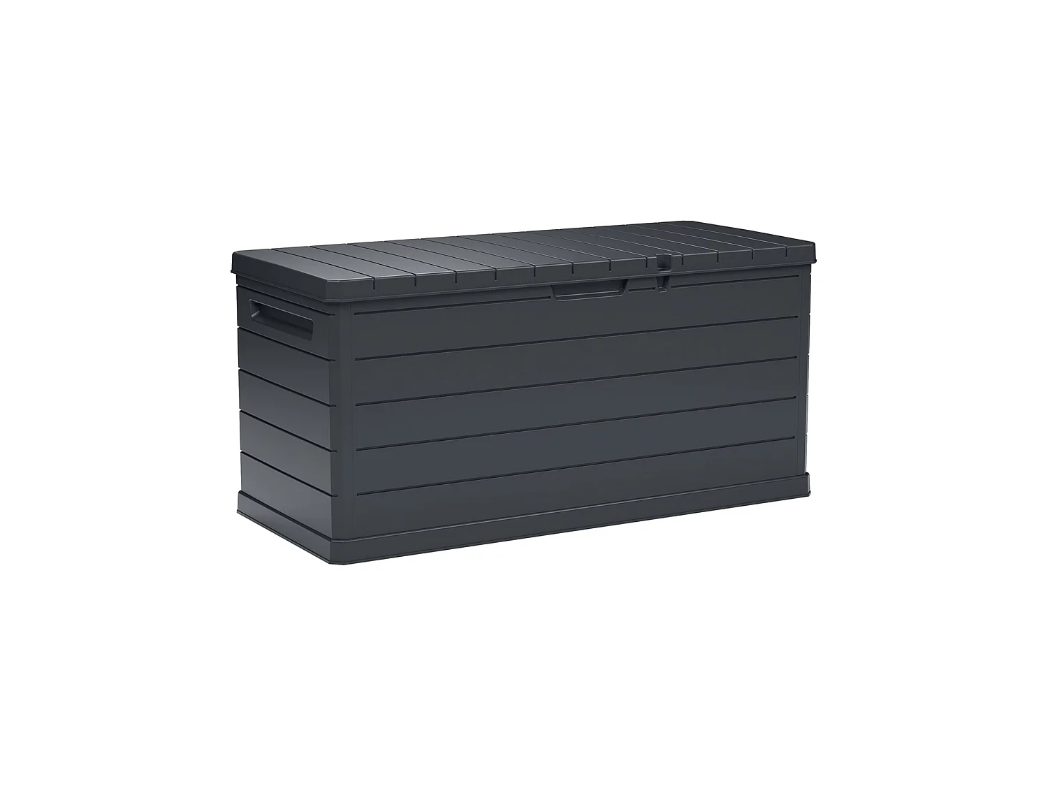 Coffre Hamme, Résistant UV, Étanche, 350 l, Made in Italy, 52x118,5x56,8h cm, Gris Anthracite