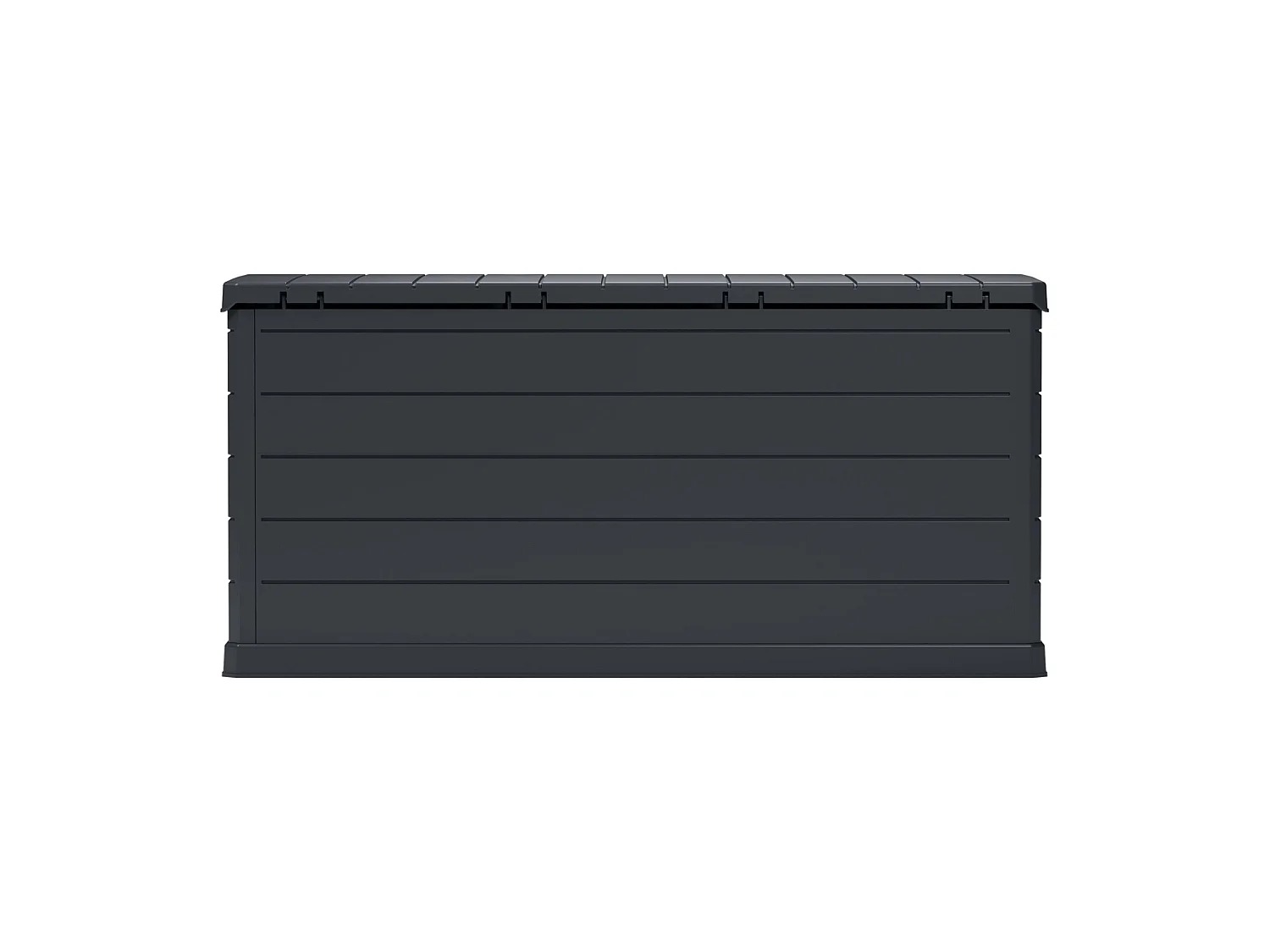 Coffre Hamme, Résistant UV, Étanche, 350 l, Made in Italy, 52x118,5x56,8h cm, Gris Anthracite