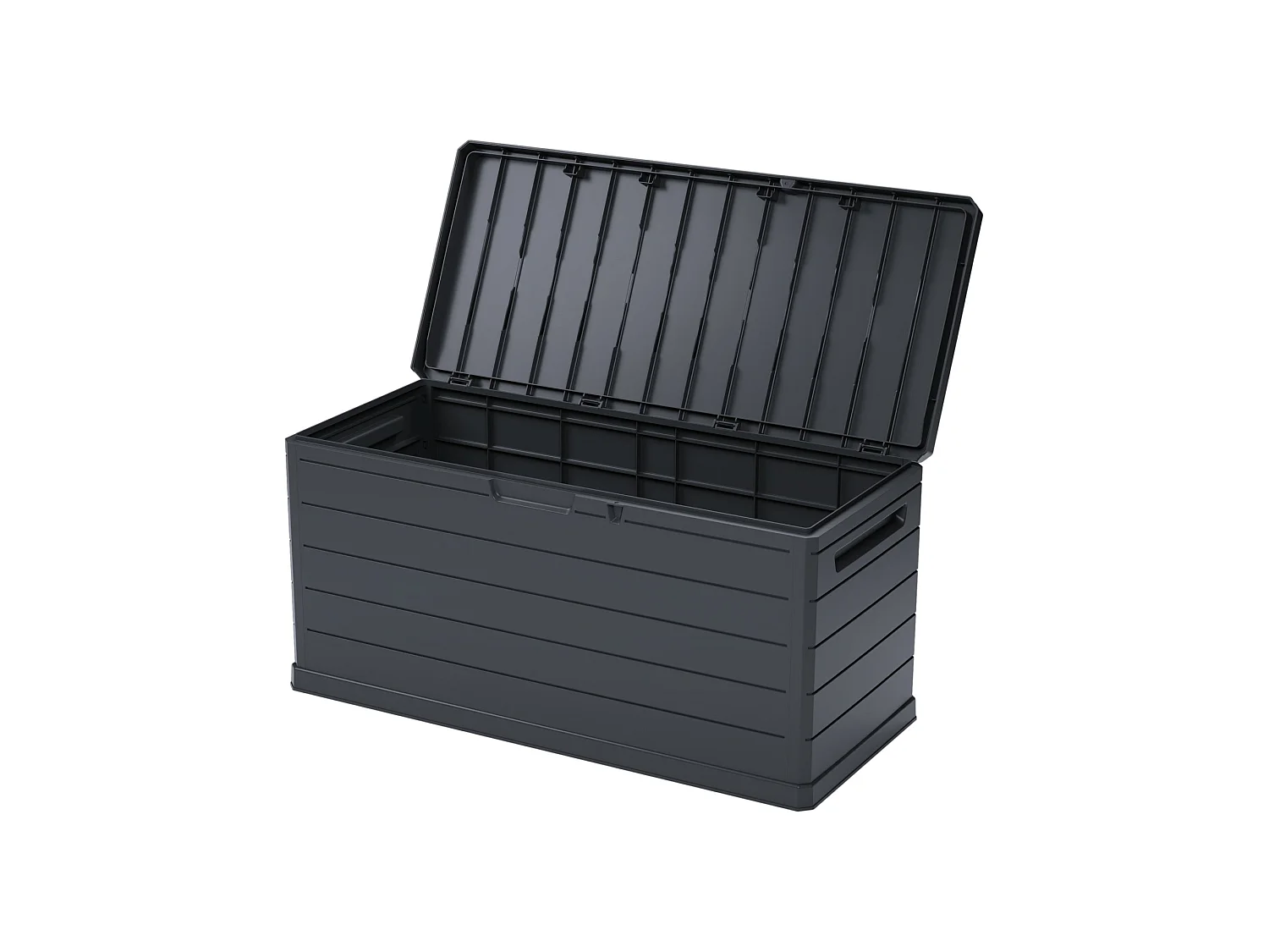 Coffre Hamme, Résistant UV, Étanche, 350 l, Made in Italy, 52x118,5x56,8h cm, Gris Anthracite