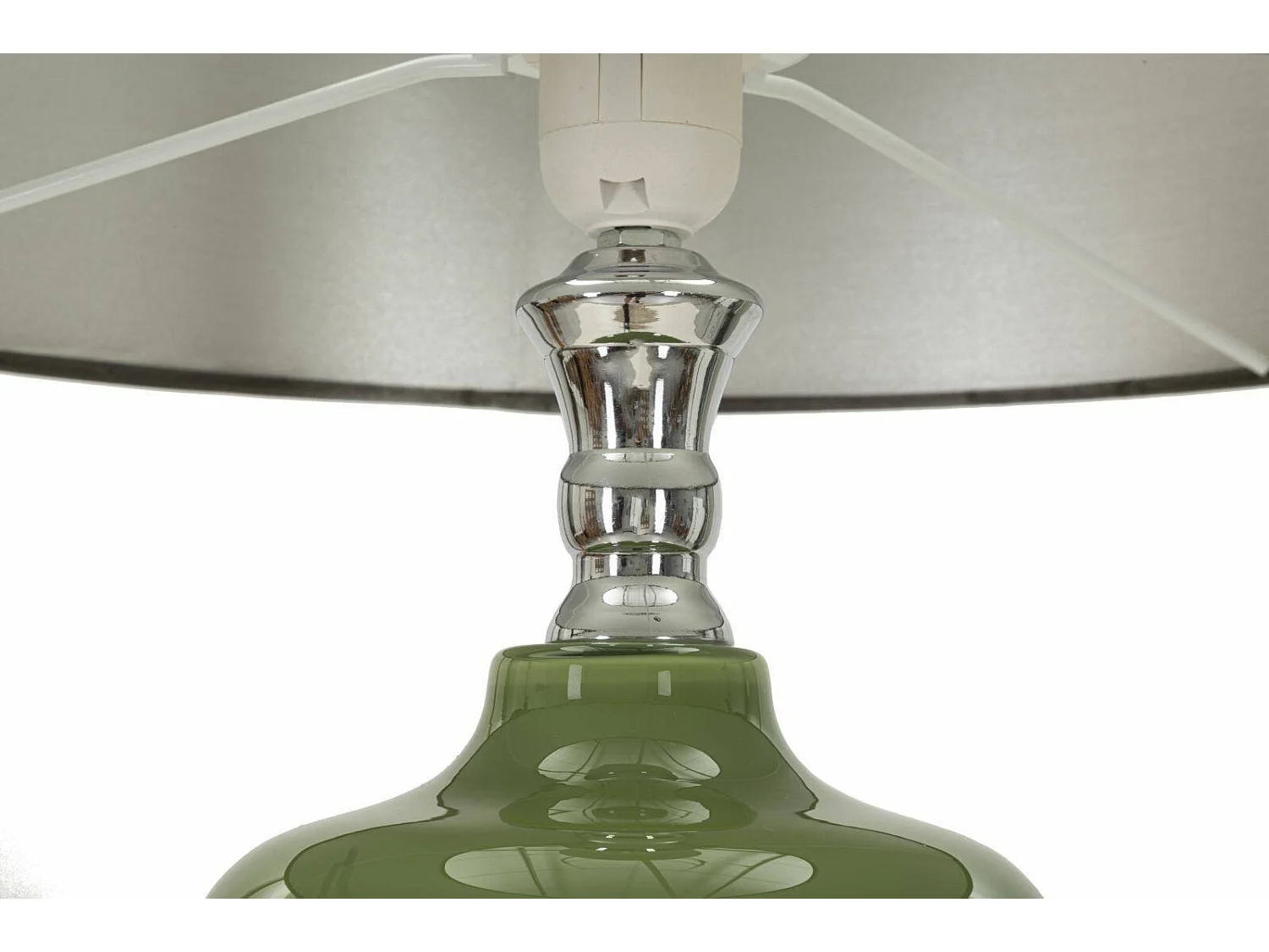 Stiviere vloerlamp, lampenkap, groen, E27-fitting, trekschakelaar met peertje